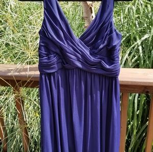 David's Bridal Bridesmaid Dress Short Navy